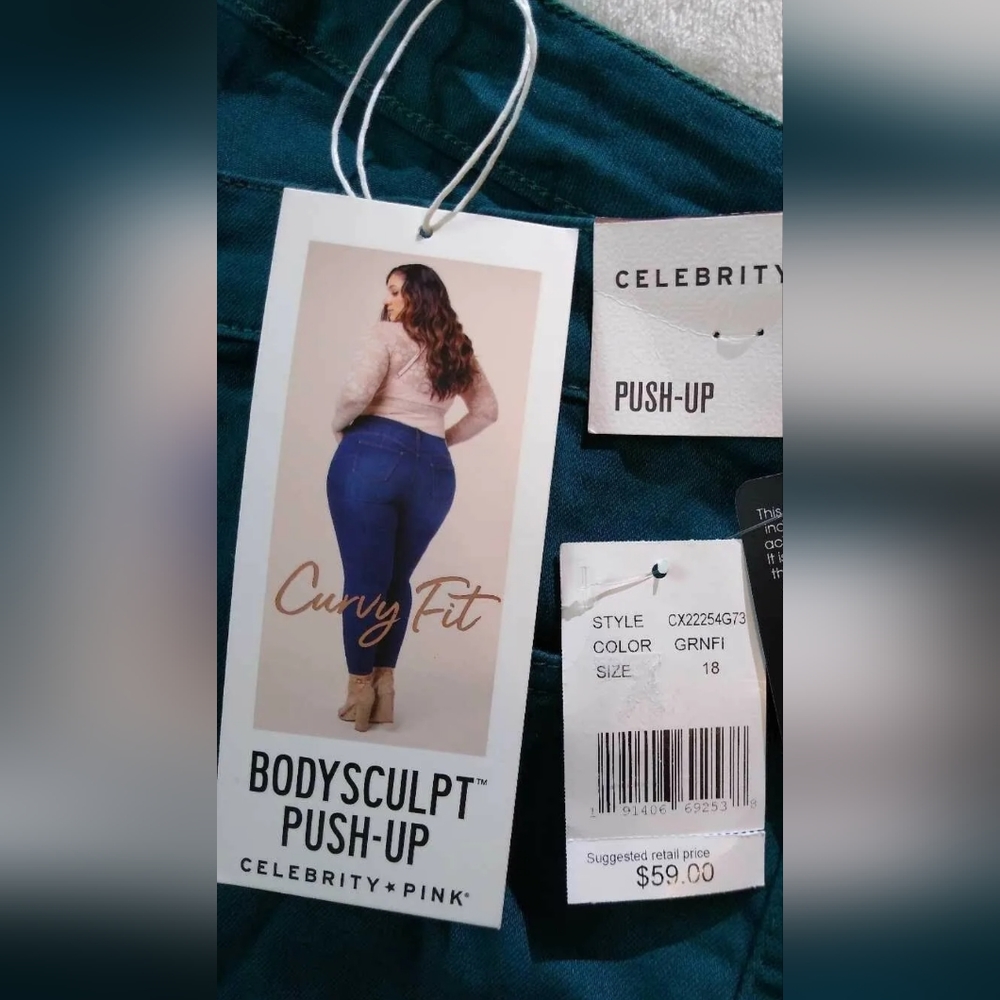 Celebrity Pink Womens Slim Skinny Ankle Jeans Curvey Body Sculpt Push-Up
